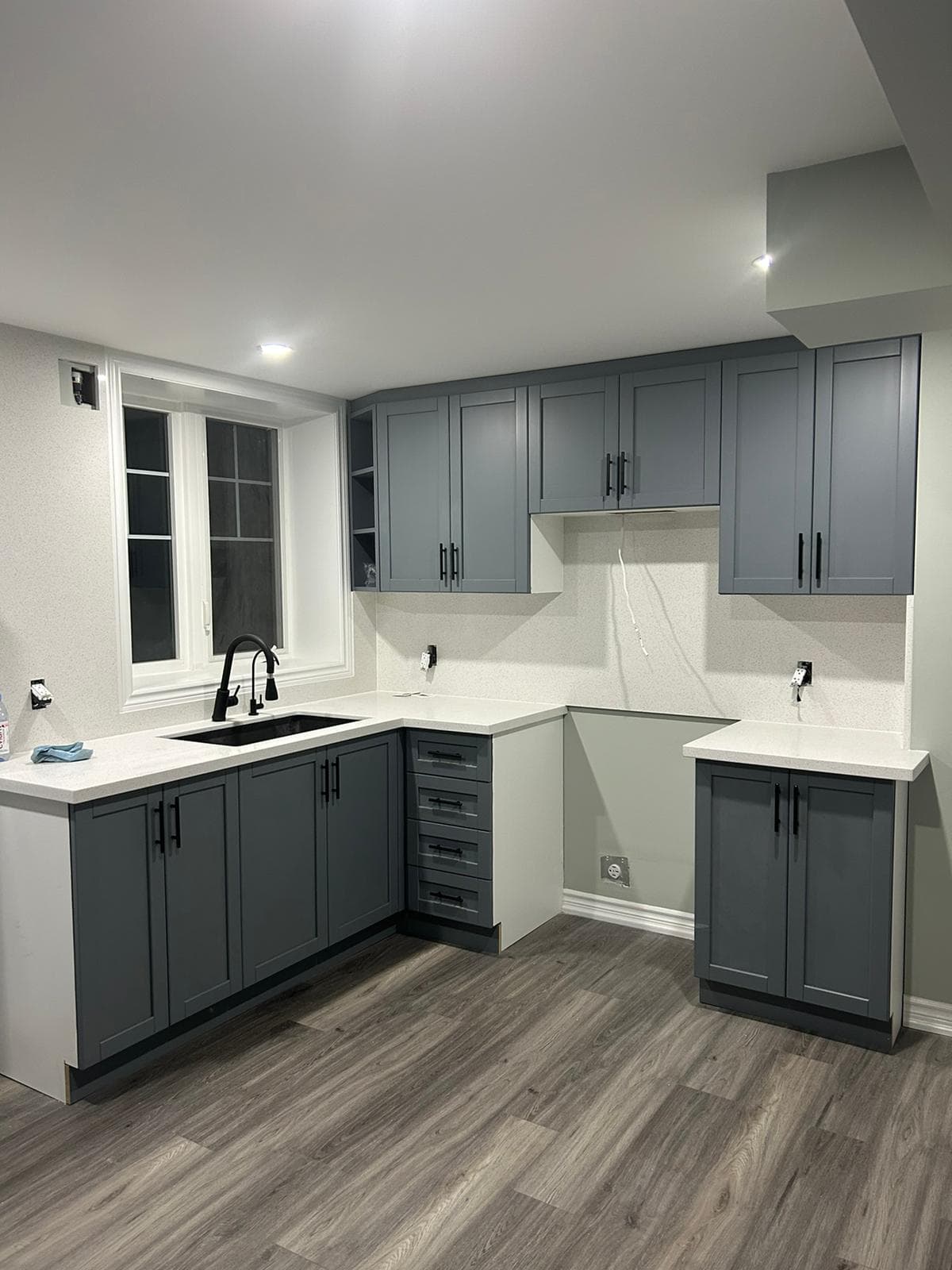 Kitchen tile and hardwood project